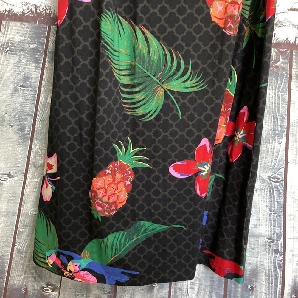 Soft Surroundings Wear Anywhere Tropical Floral Faux Wrap Maxi Dress Vacation - Picture 5 of 16